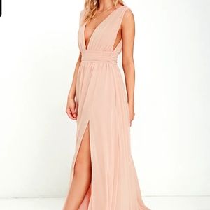 Lulu's Heavenly Hues Blush Maxi dress
